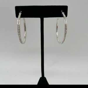 Origami Owl Large Round Crystal Earrings